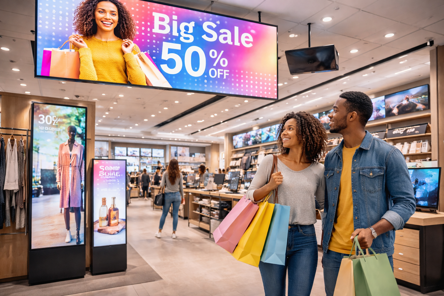 Digital display and AV solutions for retail stores and malls