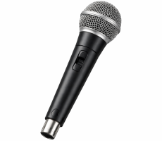Professional handheld microphone used in auditorium AV systems, seminar halls, and smart classroom audio solutions